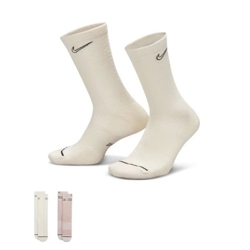 NIKE EVERYDAY PERF CUSH CREW 2P DZ1551-902 SOCKS‎ CREW TRAINING
